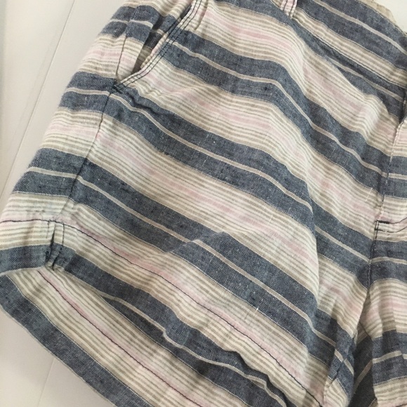 Saint Tropez West, Striped linen/cotton shorts. Size US 6 - Picture 2 of 10